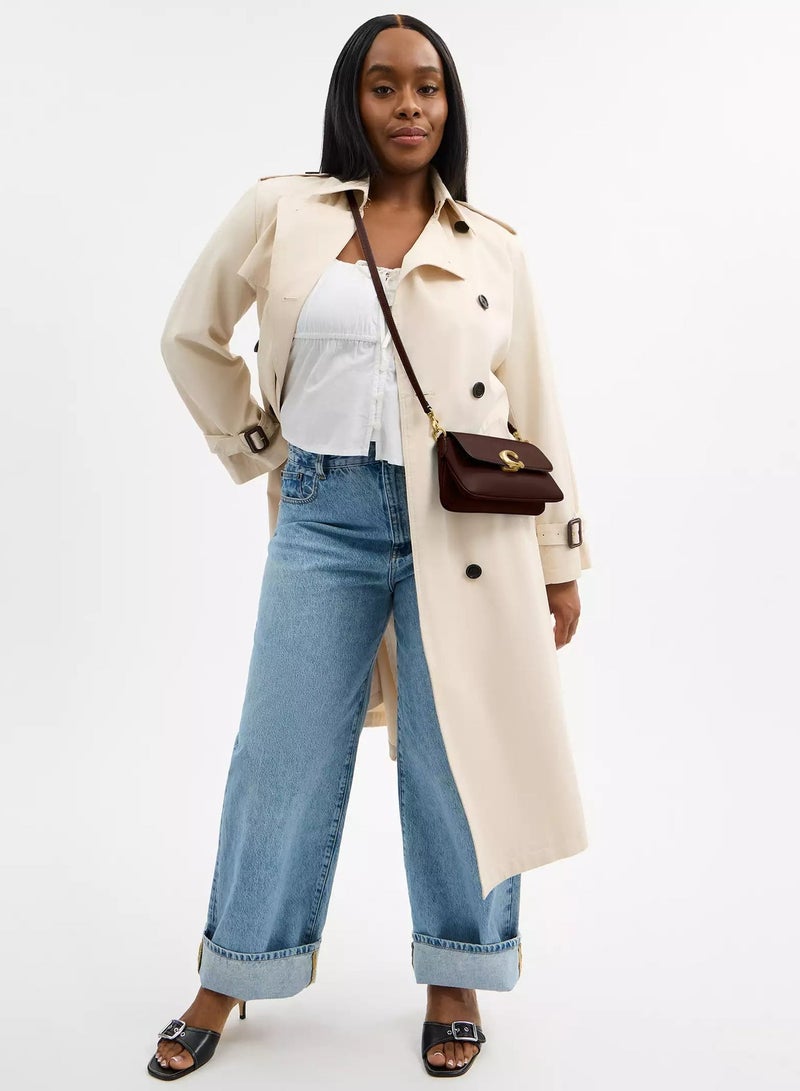 كوتش اوت ليت حقيبة كتف كوتش جيت، حقيبة كروس بودي نسائية، حقيبة يد نسائية، حقيبة سفر نسائية، 25 سم - بني داكن - Image 3